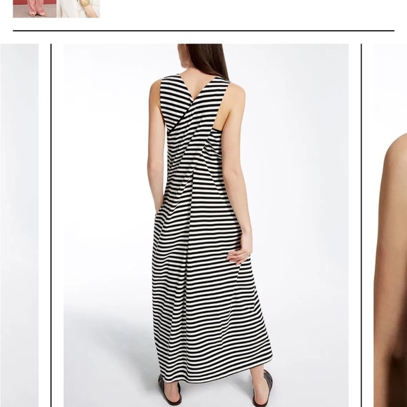 Weekend Max Mara jersey stripe long maxi dress M - Picture 2 of 6
